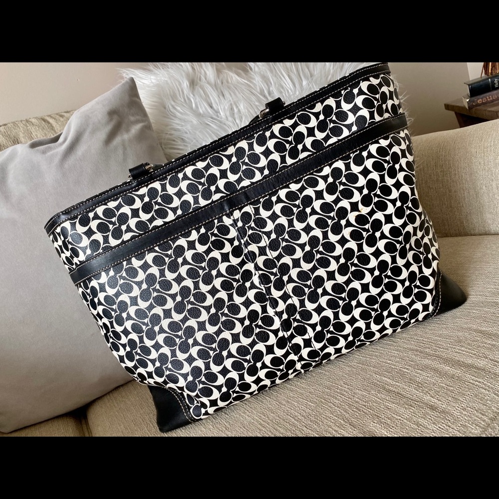 Coach Leather Diaper Bag - Picture 2 of 14